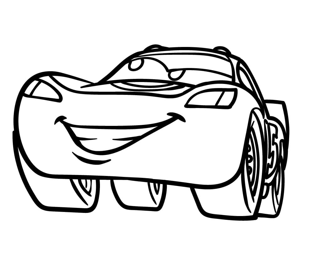 Lightning McQueen von Disney ausmalbilder