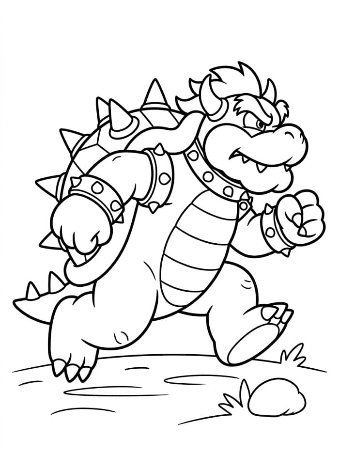 Lustiger Bowser ausmalbilder