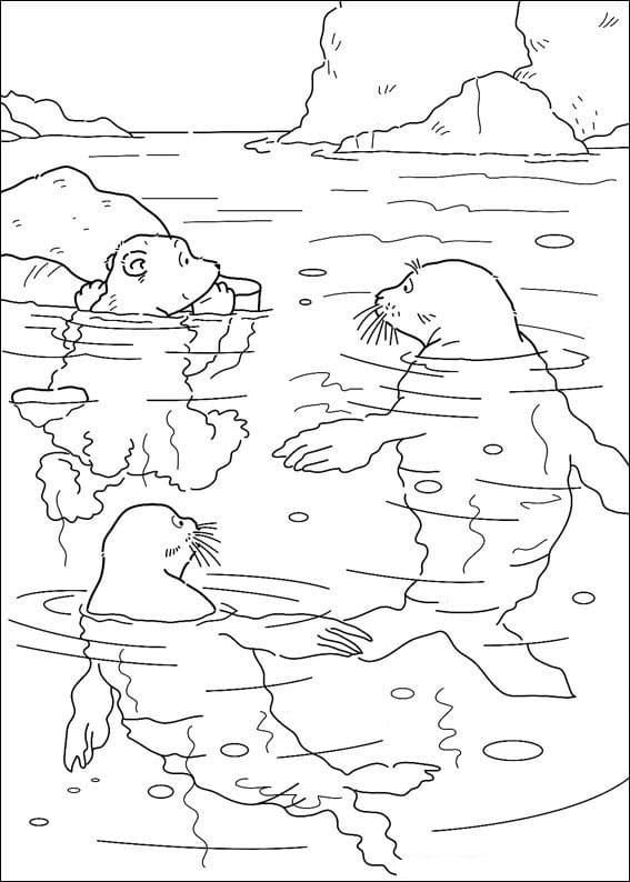 Lustiger Der kleine Eisbär ausmalbilder