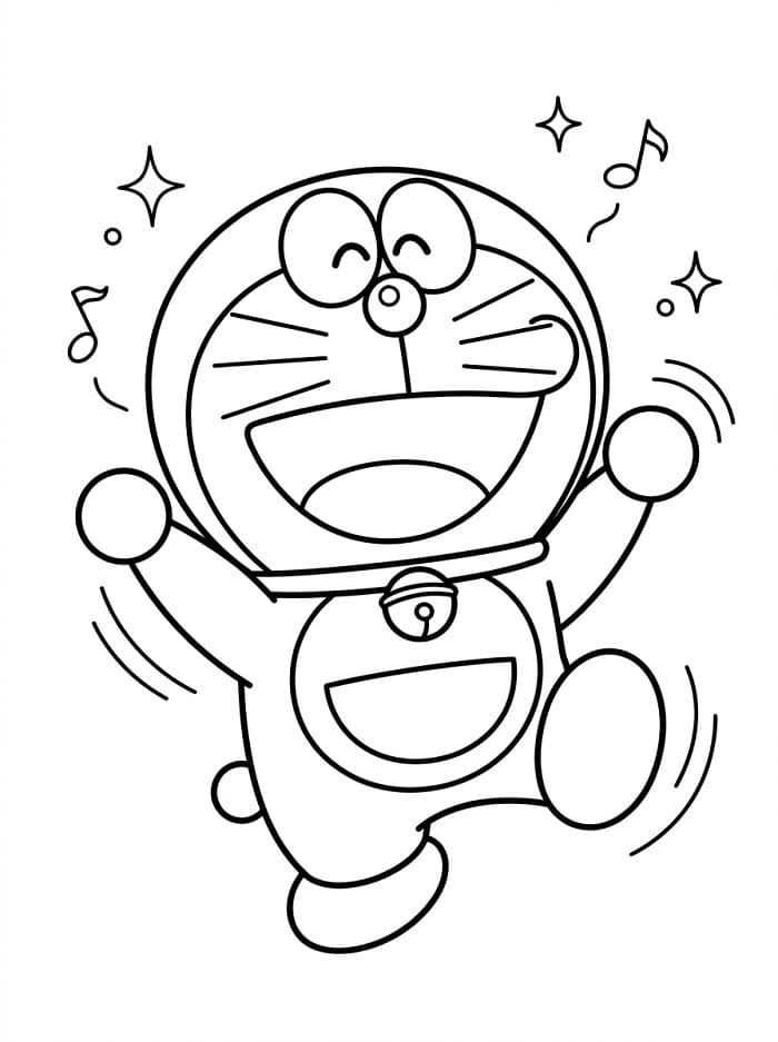 Lustiger Doraemon ausmalbilder