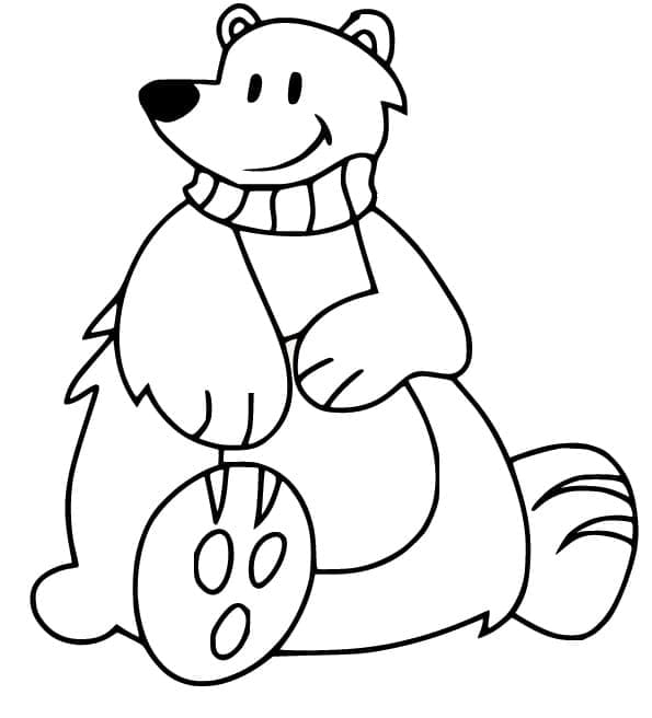Lustiger Eisbär ausmalbilder