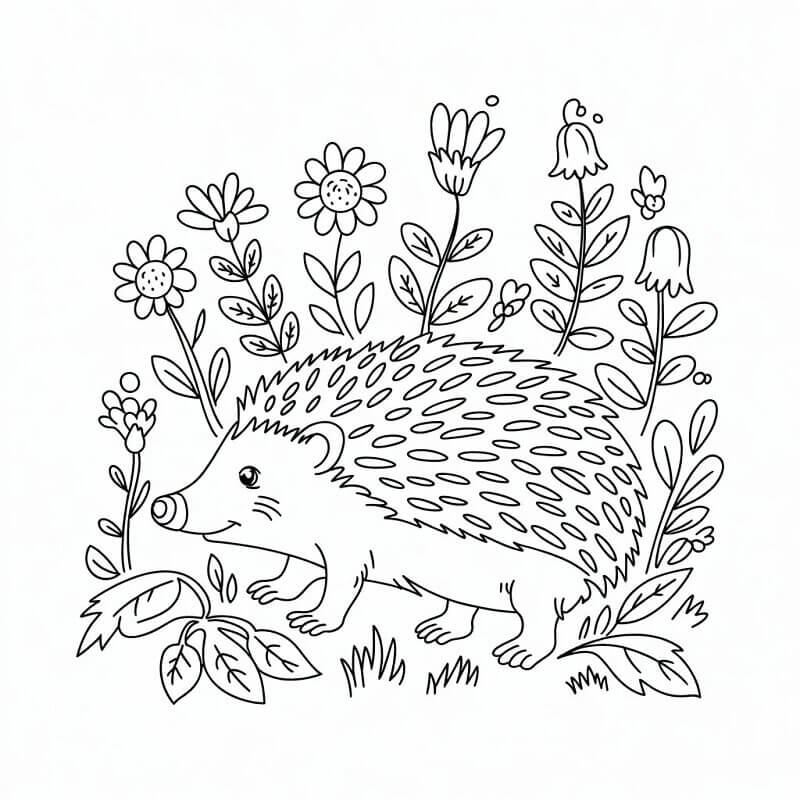 Lustiger Igel ausmalbilder