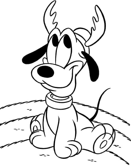Lustiger Pluto ausmalbilder