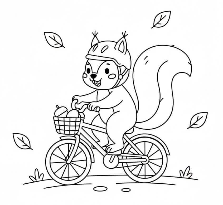 Lustiges Eichhörnchen ausmalbilder