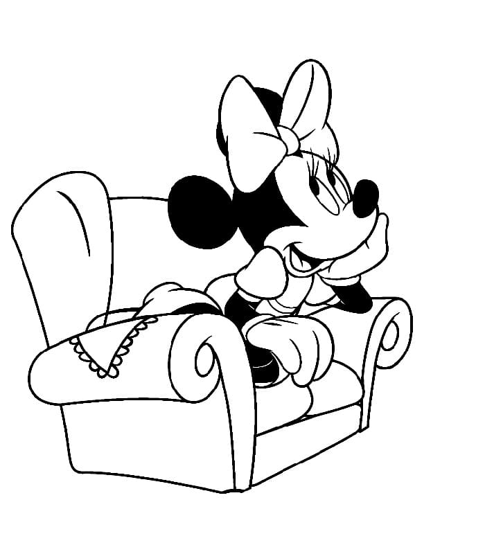Minnie Maus für 4-jährige Kinder ausmalbilder