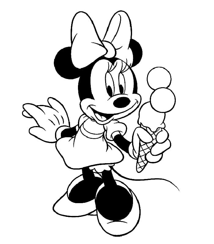 Minnie Maus für Kinder ausmalbilder