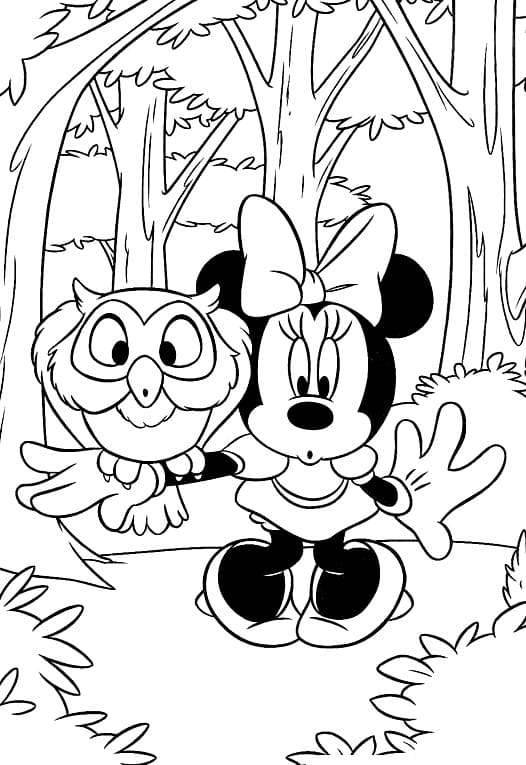 Minnie Maus gratis ausmalbilder