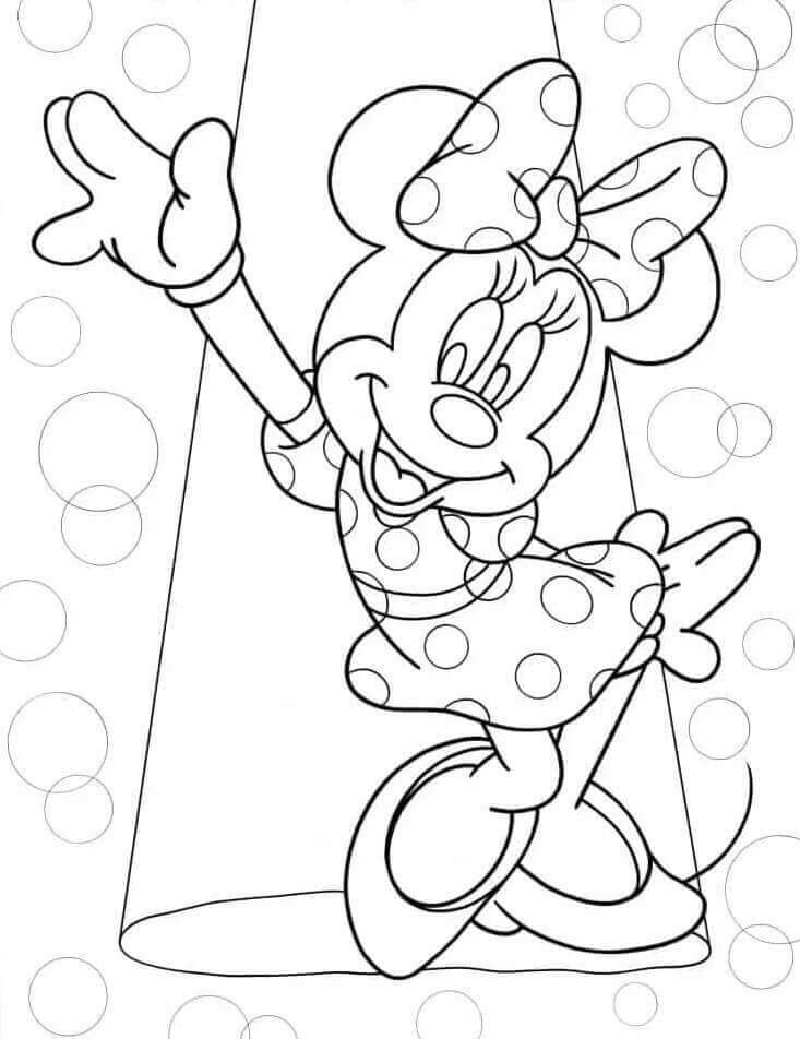Minnie Maus in Disney ausmalbilder