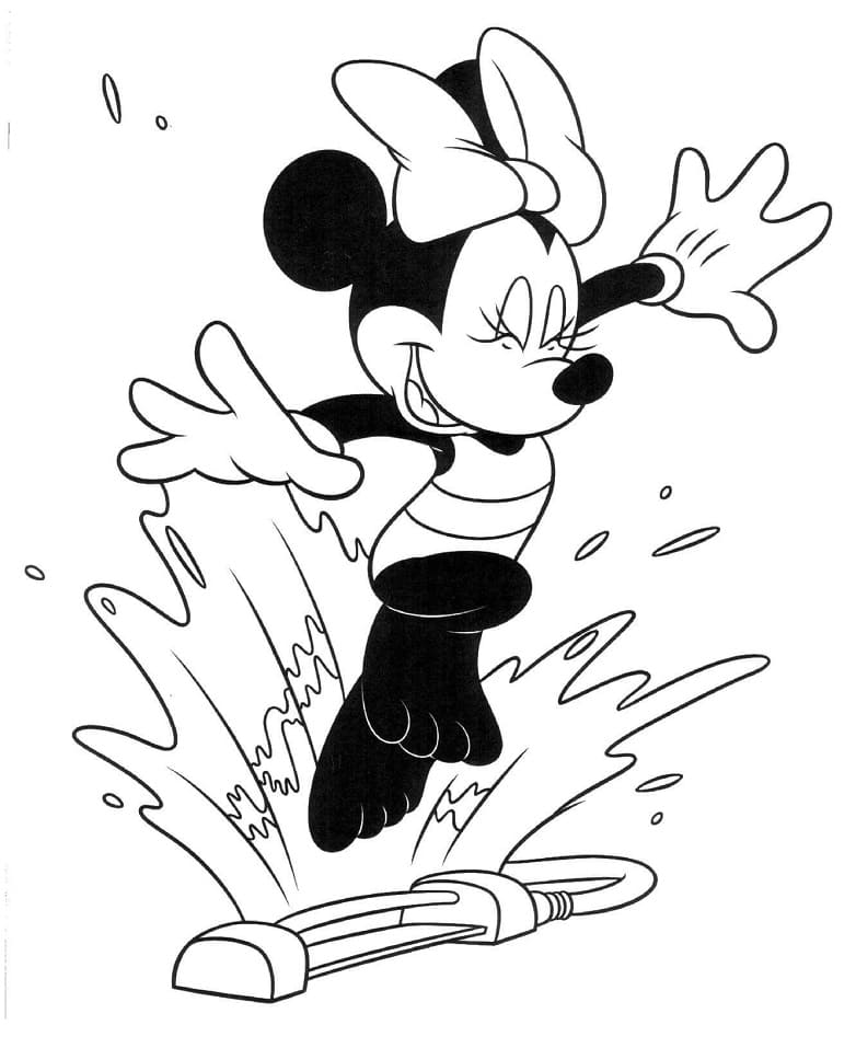 Minnie Maus kostenlos ausdruckbar ausmalbilder