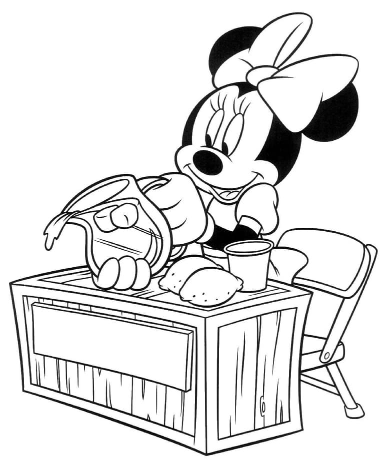 Minnie Maus kostenlos ausmalbilder