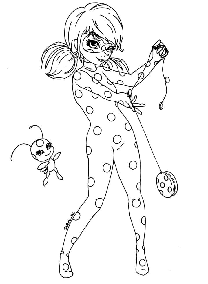 Miraculous Ladybug zum Drucken ausmalbilder