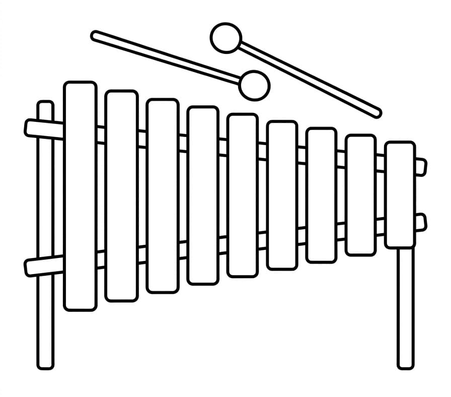 Musik Xylophon ausmalbilder