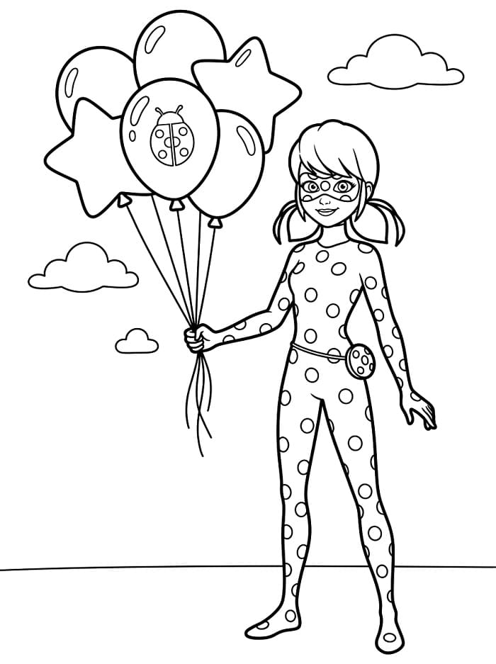 Nette Miraculous Ladybug ausmalbilder