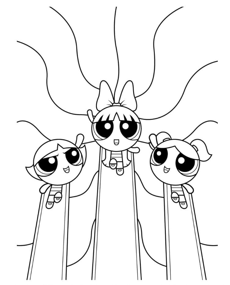 Nette Powerpuff Girls ausmalbilder