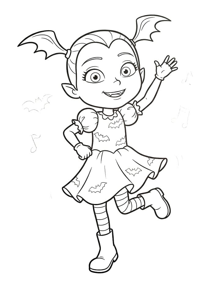 Nette Vampirina ausmalbilder