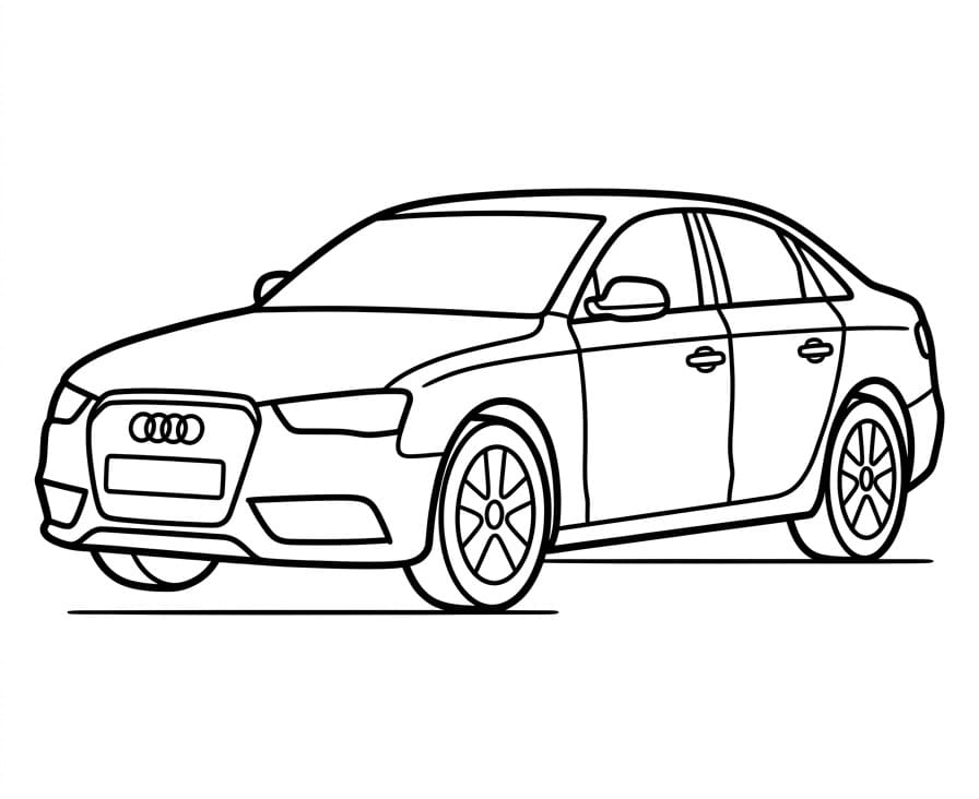 Netter Audi ausmalbilder