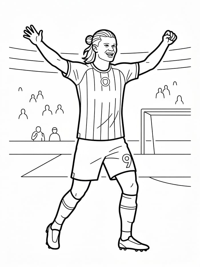 Netter Erling Haaland ausmalbilder