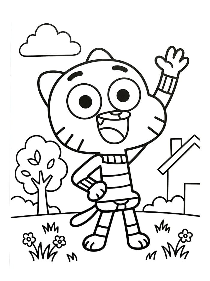 Die fantastische Welt von Gumball ausmalbilder