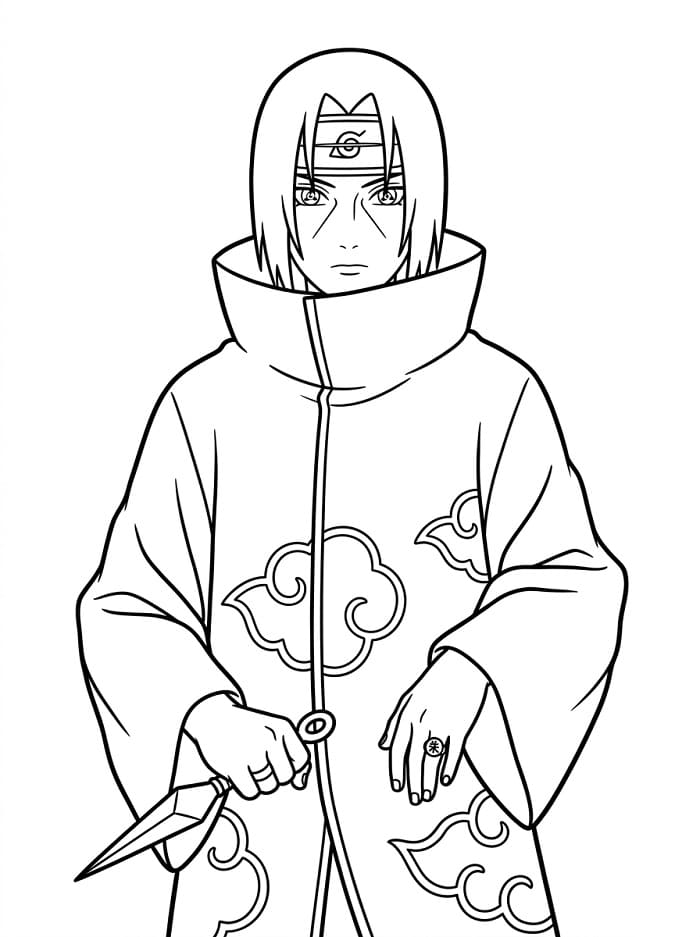 Netter Itachi ausmalbilder