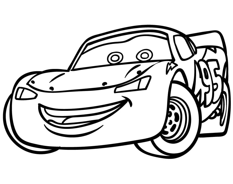 Netter Lightning McQueen ausmalbilder