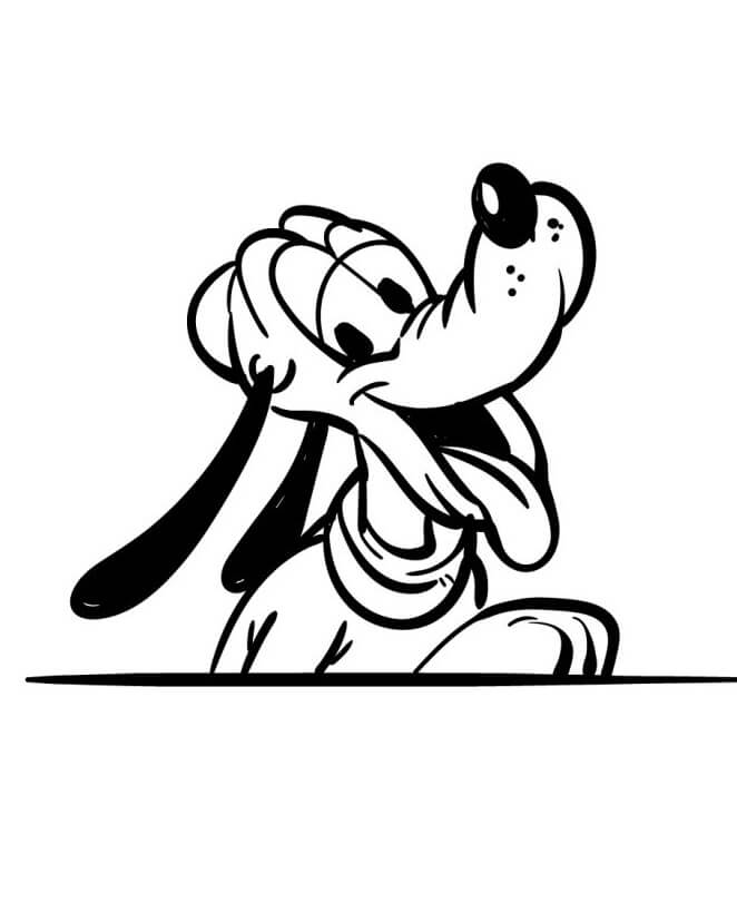 Netter Pluto ausmalbilder