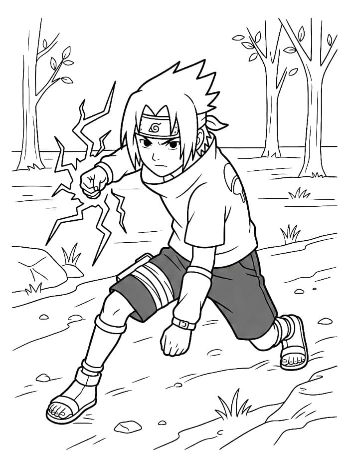 Netter Sasuke ausmalbilder