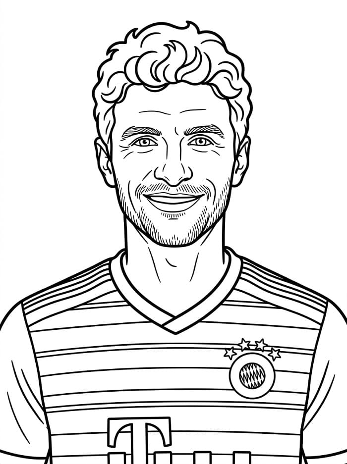 Netter Thomas Müller ausmalbilder