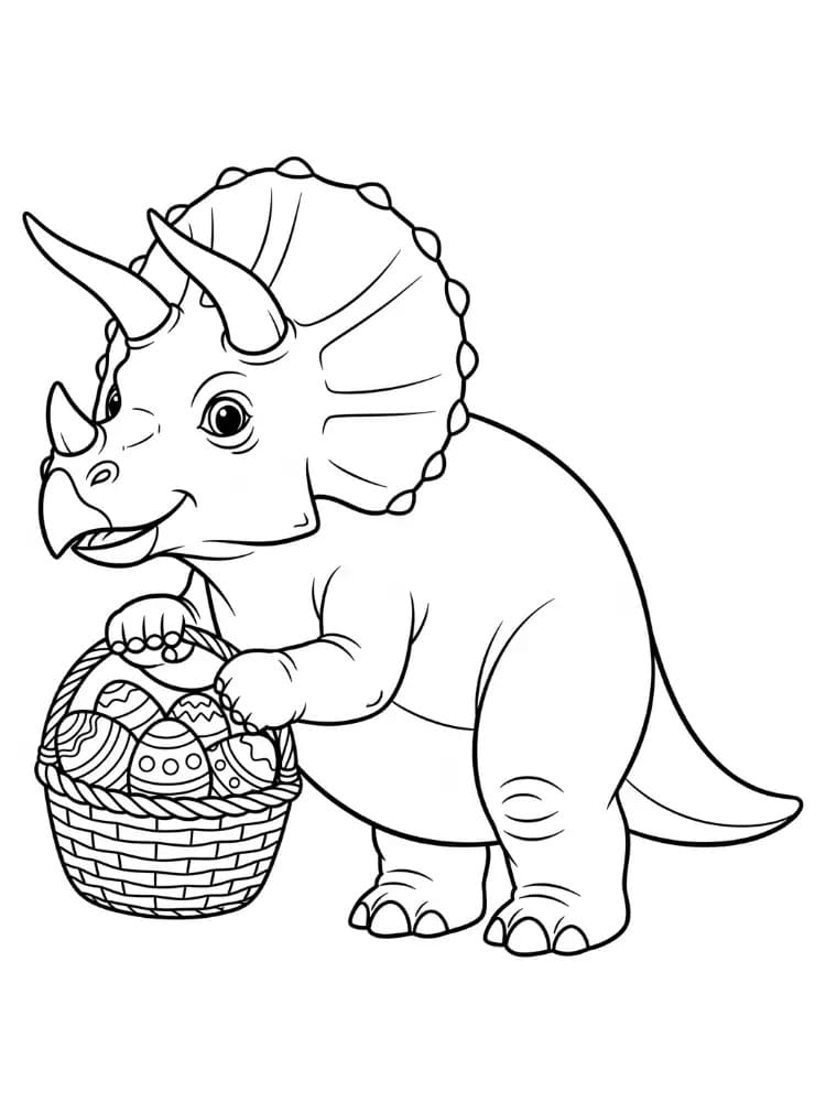 Netter Triceratops ausmalbilder