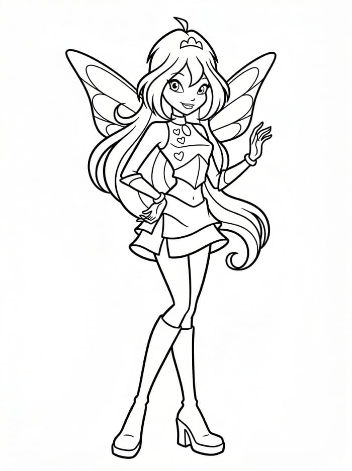Netter Winx Club ausmalbilder