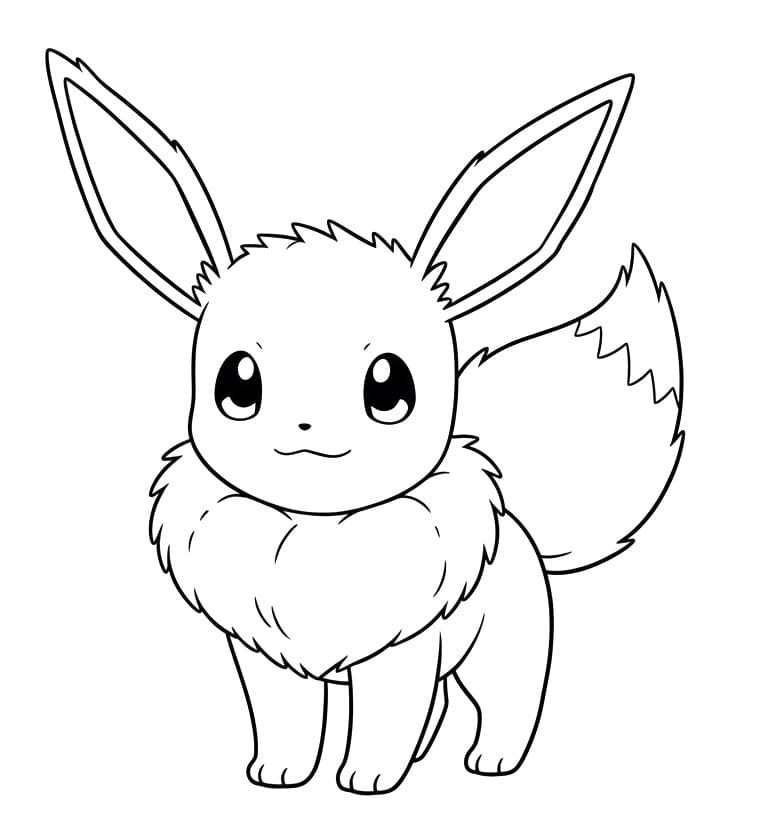 Nettes Evoli ausmalbilder