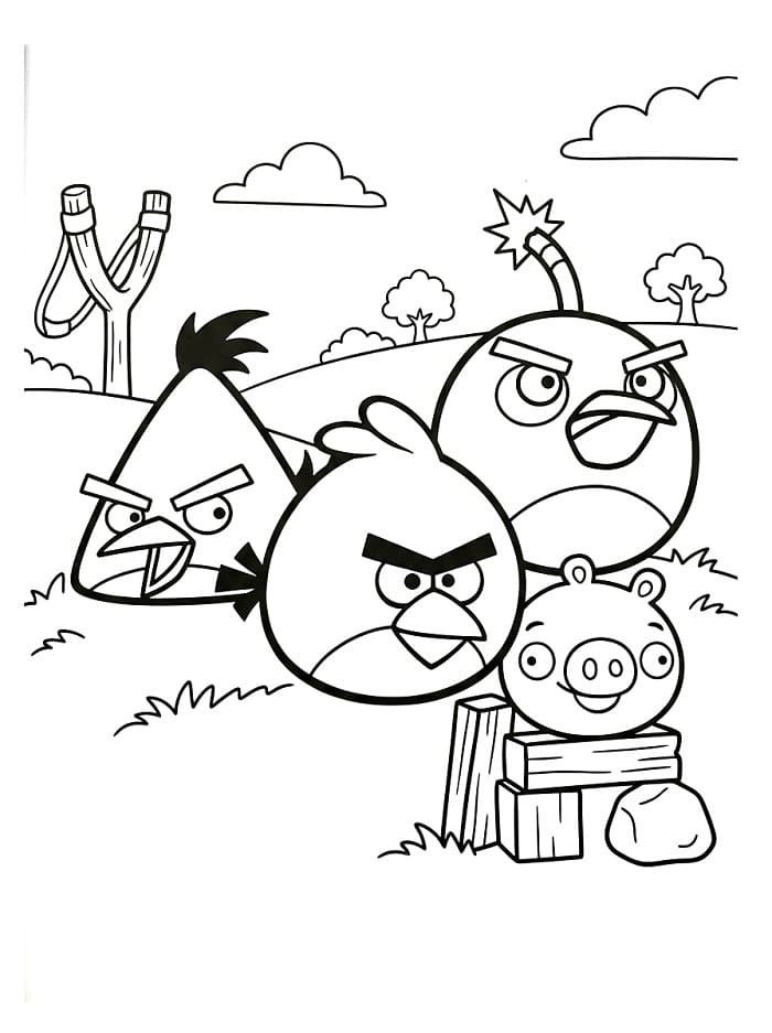 Angry Birds ausmalbilder