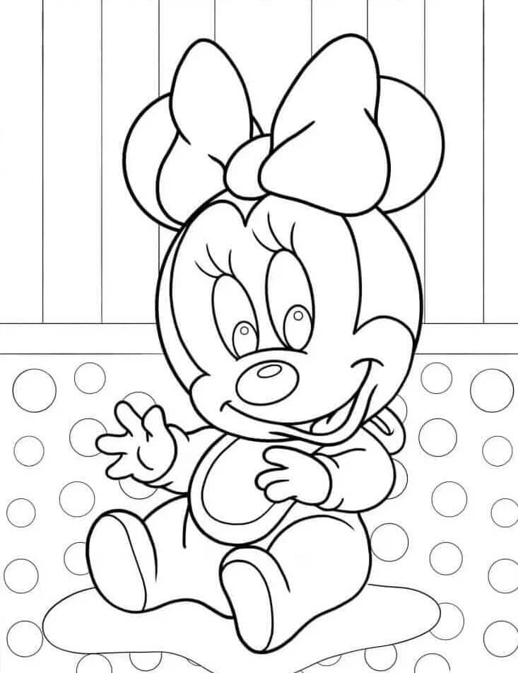 Niedliche Minnie Maus ausmalbilder