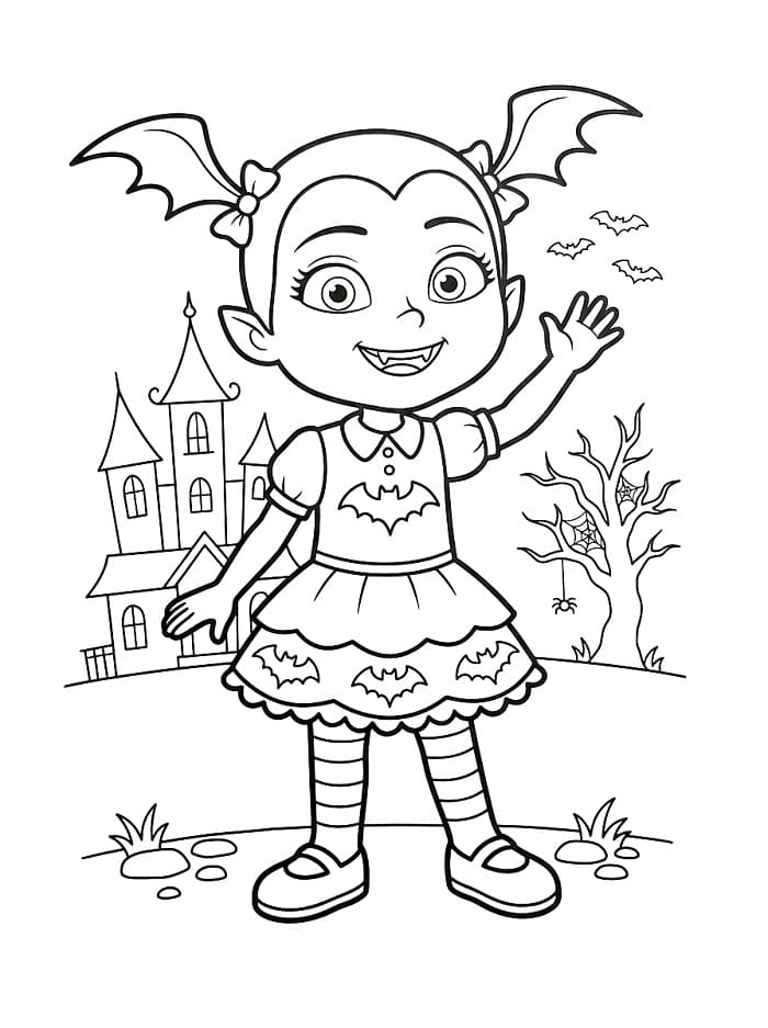 Niedliche Vampirina ausmalbilder