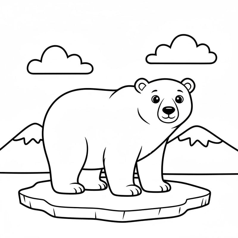 Eisbär ausmalbilder
