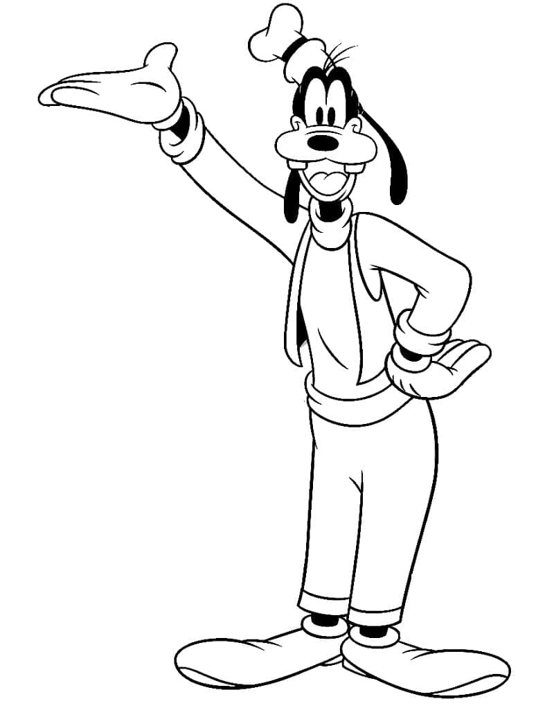 Niedlicher Goofy ausmalbilder