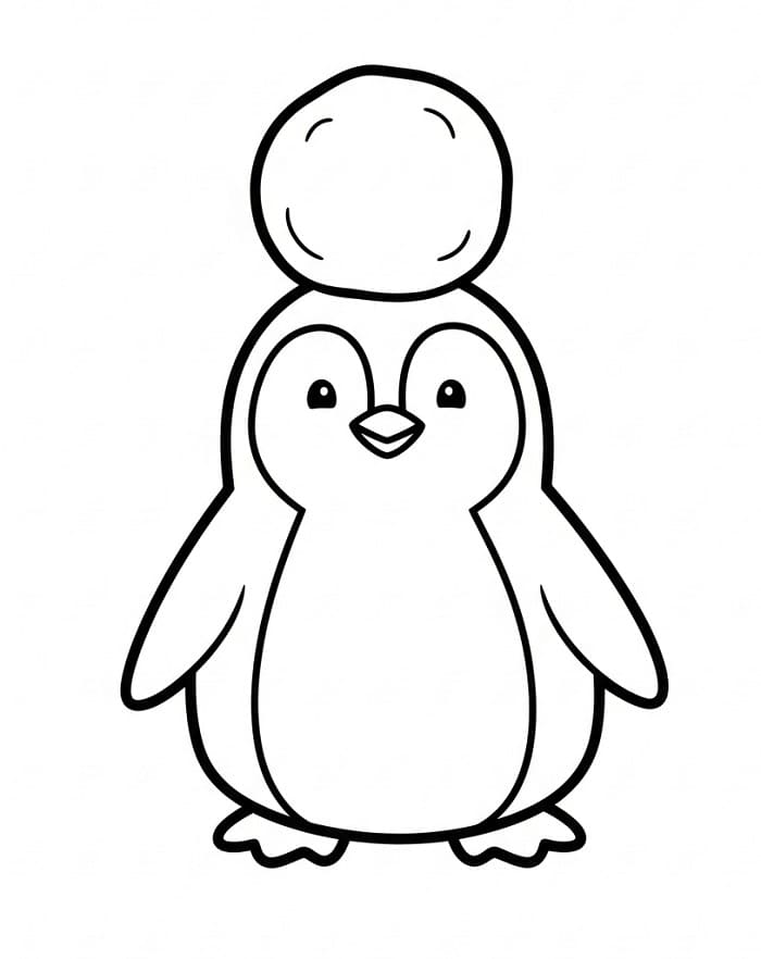 Niedlicher Pinguin ausmalbilder