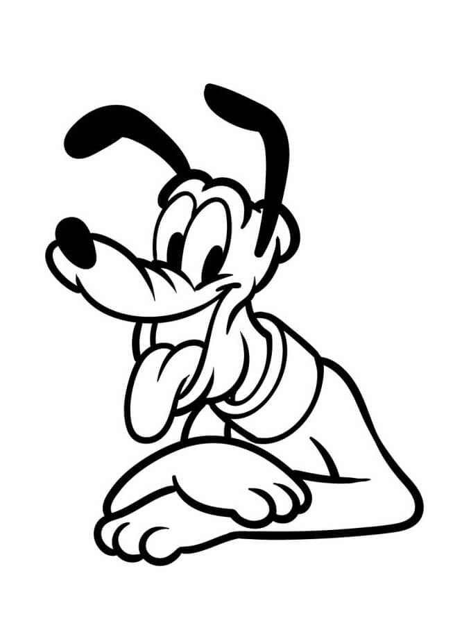 Niedlicher Pluto ausmalbilder