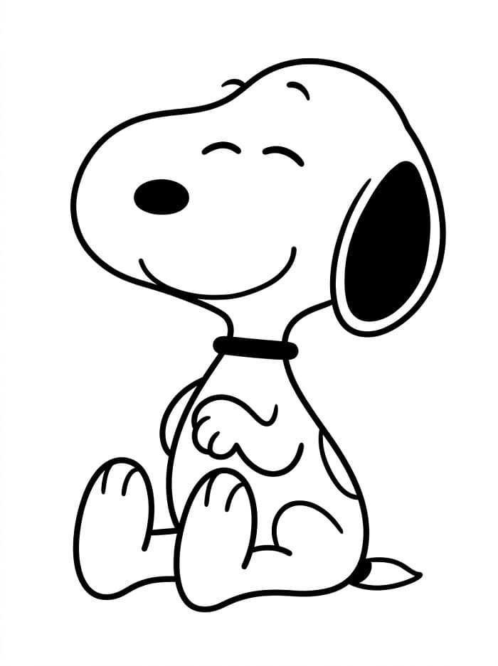 Niedlicher Snoopy ausmalbilder