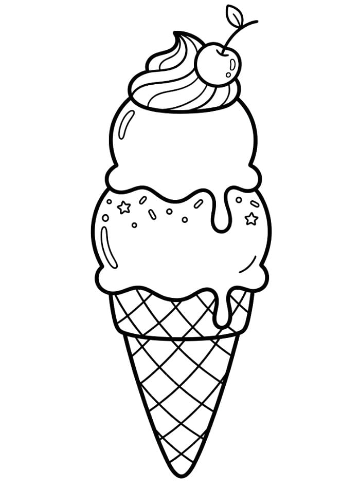 Niedliches Eis ausmalbilder