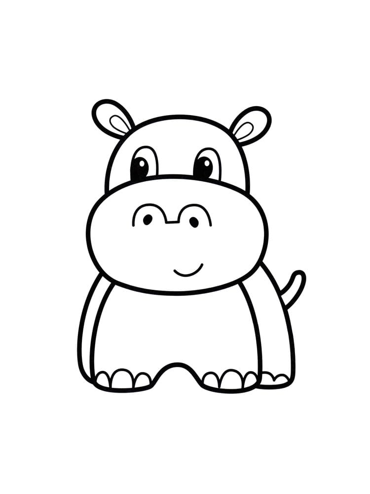 Nilpferd (5) ausmalbilder