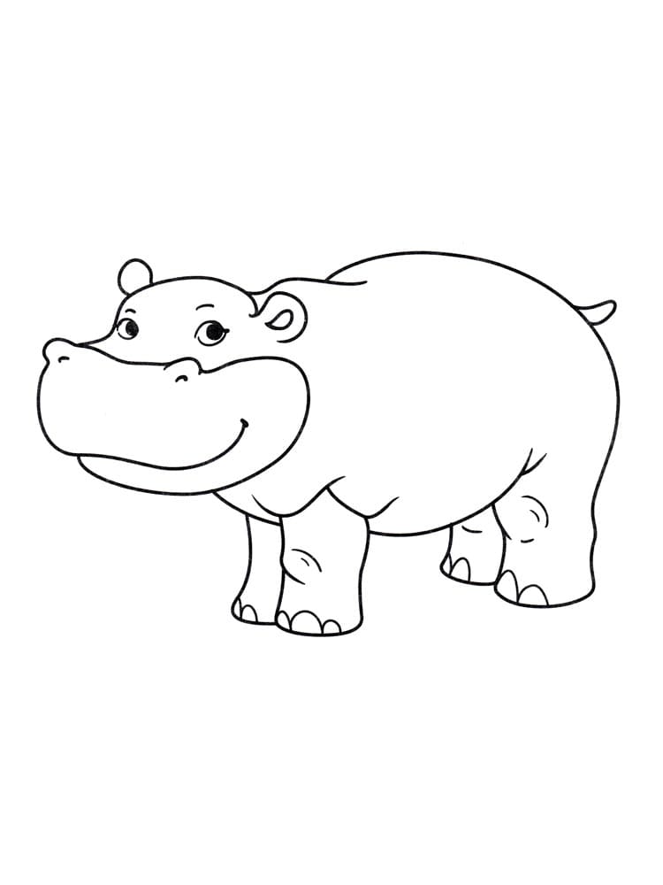 Nilpferd Bild ausmalbilder