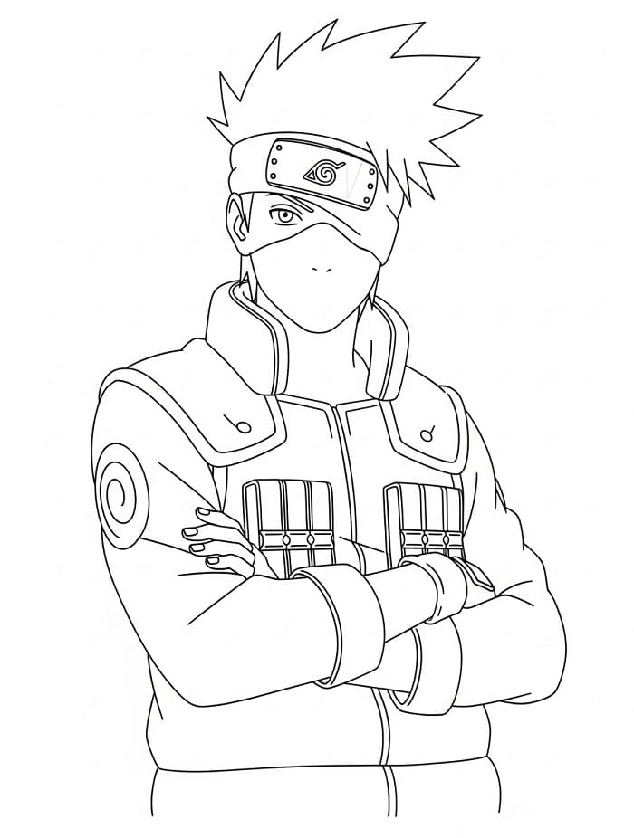 Ninja Kakashi ausmalbilder