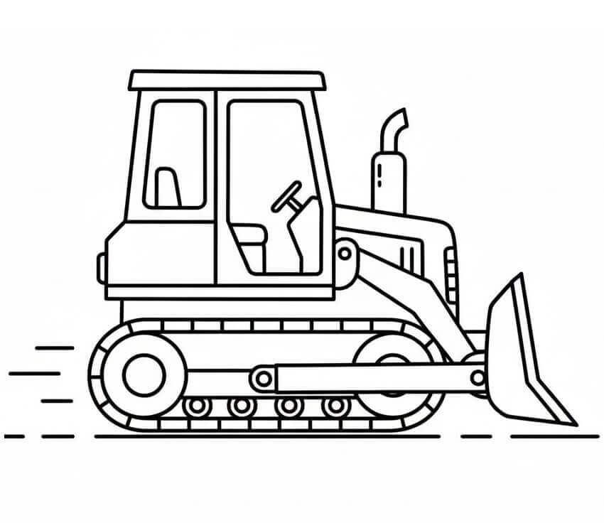Normaler Bulldozer ausmalbilder