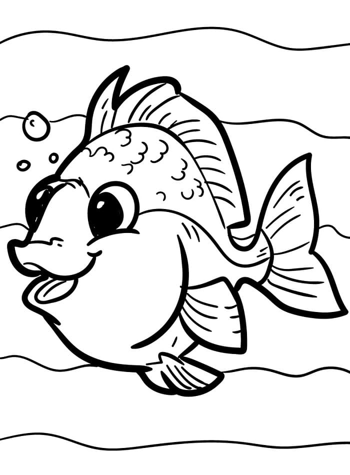 Normaler Fisch ausmalbilder