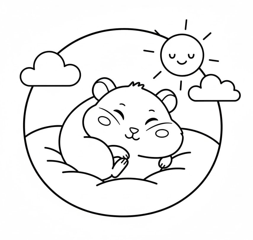 Normaler Hamster ausmalbilder