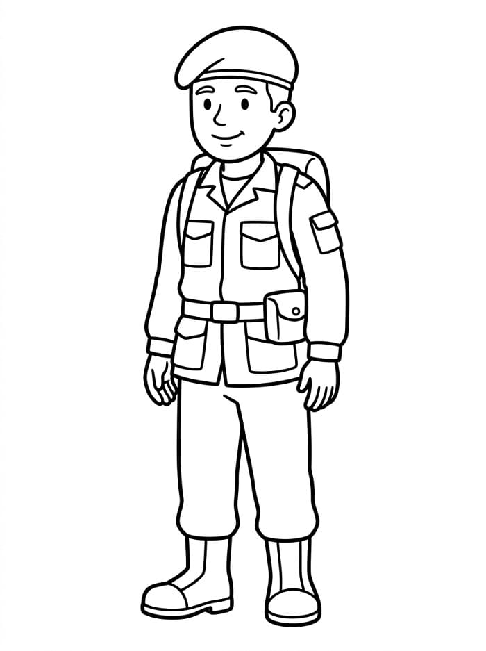 Normaler Soldat ausmalbilder