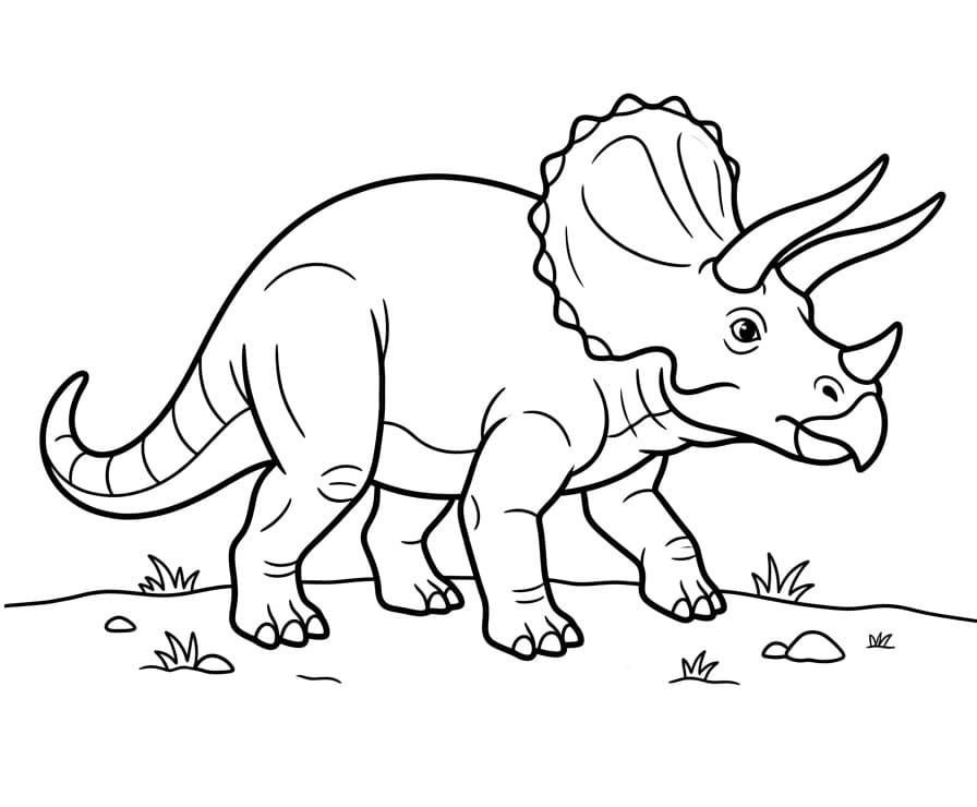 Normaler Triceratops ausmalbilder