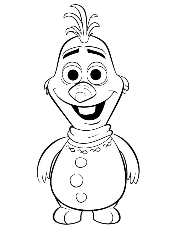 Olaf von Disney ausmalbilder