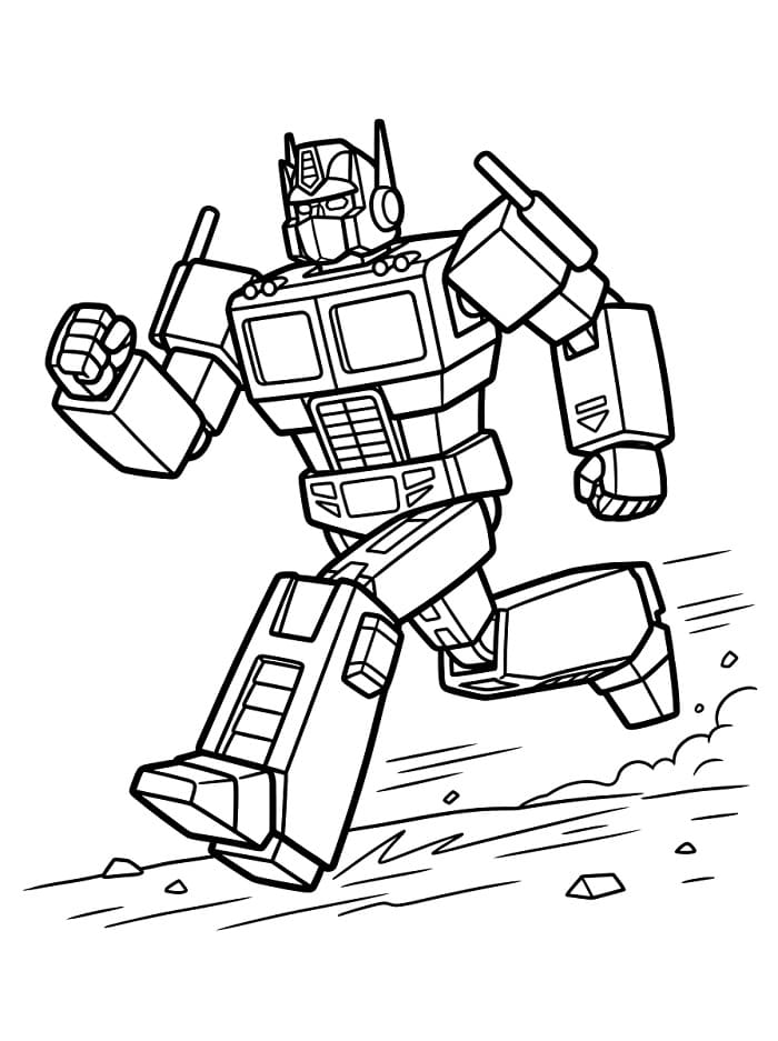 Optimus Prime als Superheld ausmalbilder