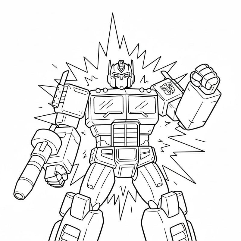 Optimus Prime aus Transformers ausmalbilder